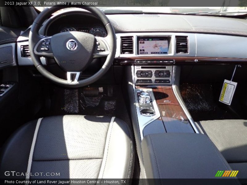Polaris White / Warm Charcoal 2013 Jaguar XF 3.0