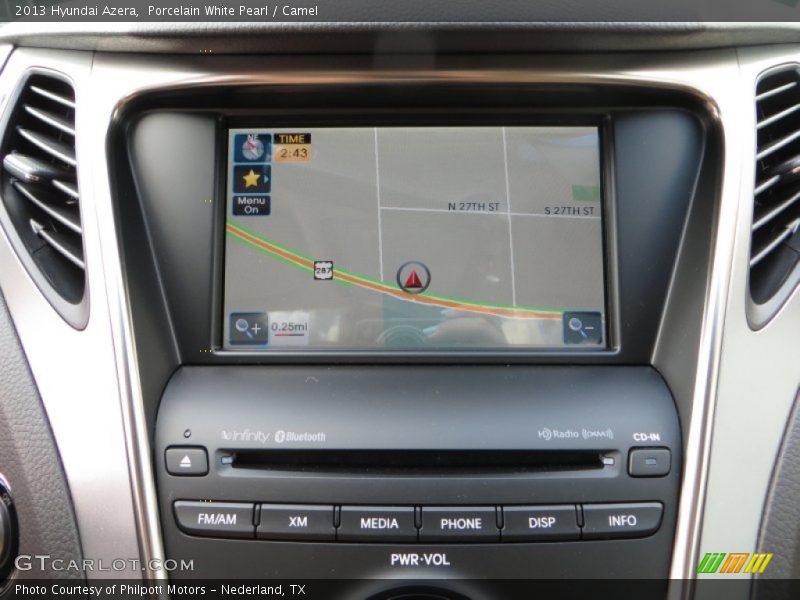 Porcelain White Pearl / Camel 2013 Hyundai Azera