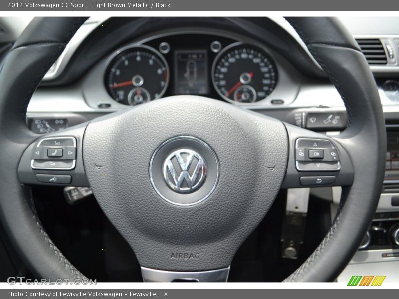 Light Brown Metallic / Black 2012 Volkswagen CC Sport
