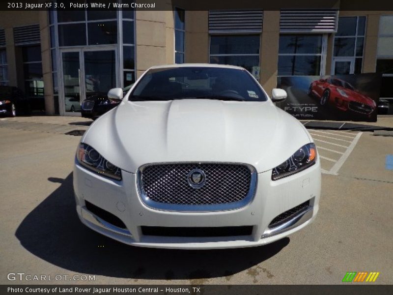 Polaris White / Warm Charcoal 2013 Jaguar XF 3.0