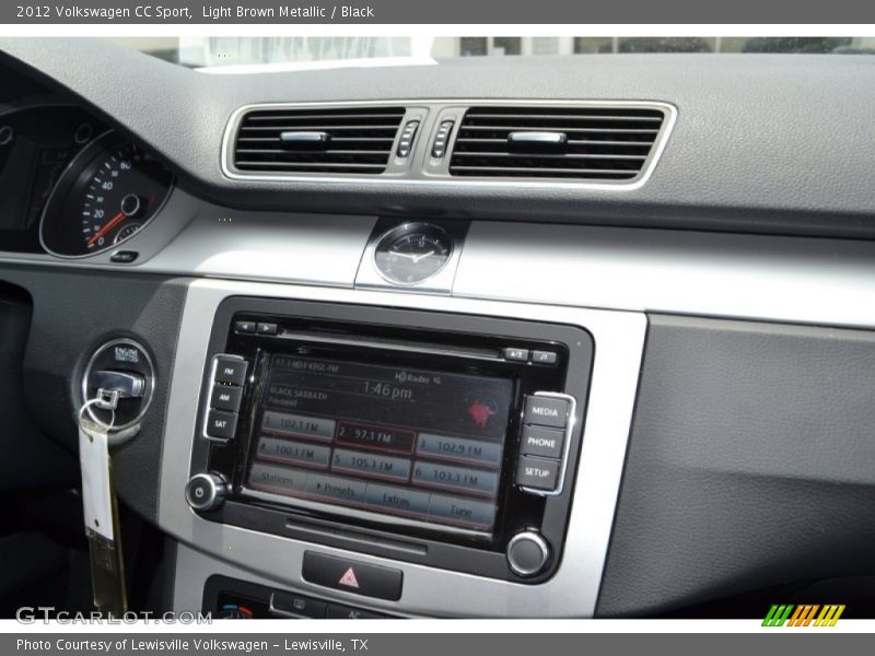 Light Brown Metallic / Black 2012 Volkswagen CC Sport