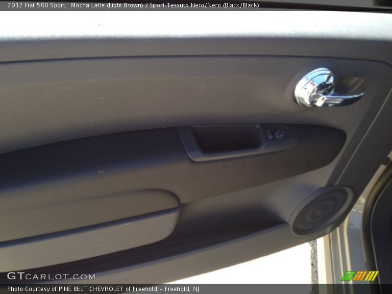 Mocha Latte (Light Brown) / Sport Tessuto Nero/Nero (Black/Black) 2012 Fiat 500 Sport