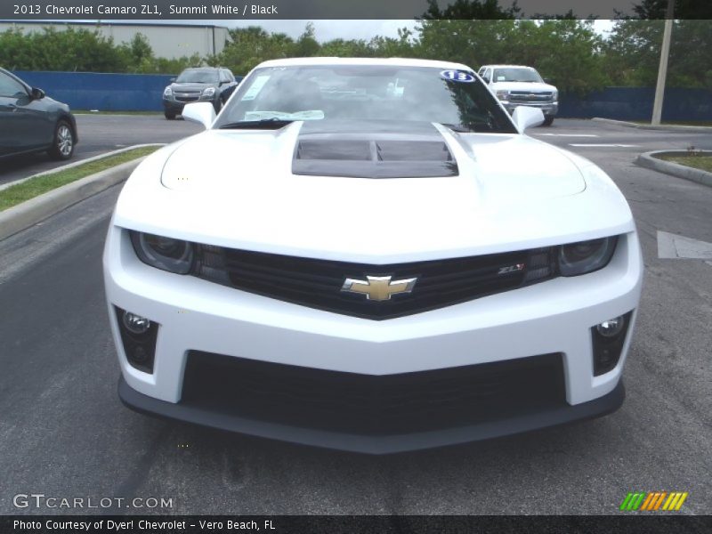 Summit White / Black 2013 Chevrolet Camaro ZL1
