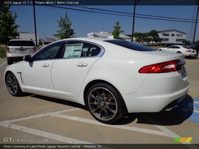 Polaris White / Warm Charcoal 2013 Jaguar XF 3.0