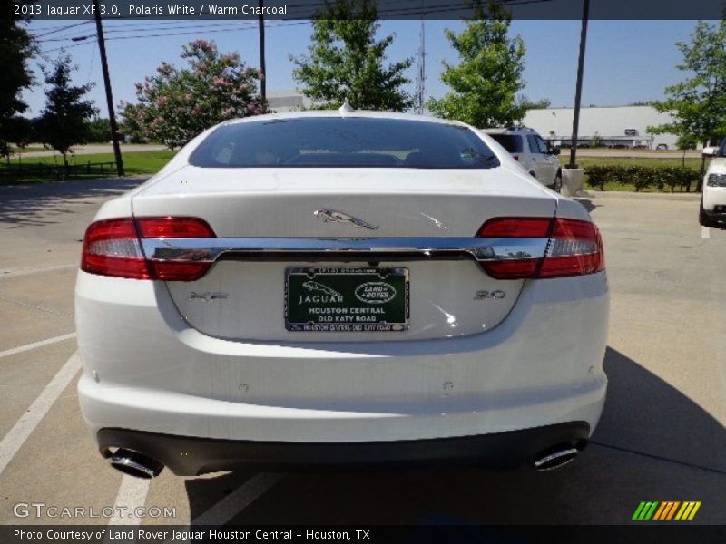 Polaris White / Warm Charcoal 2013 Jaguar XF 3.0