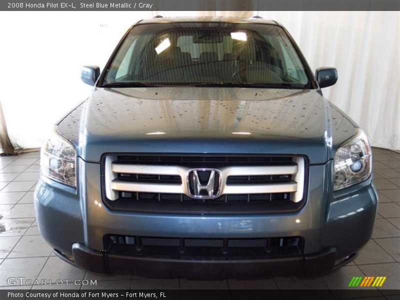 Steel Blue Metallic / Gray 2008 Honda Pilot EX-L