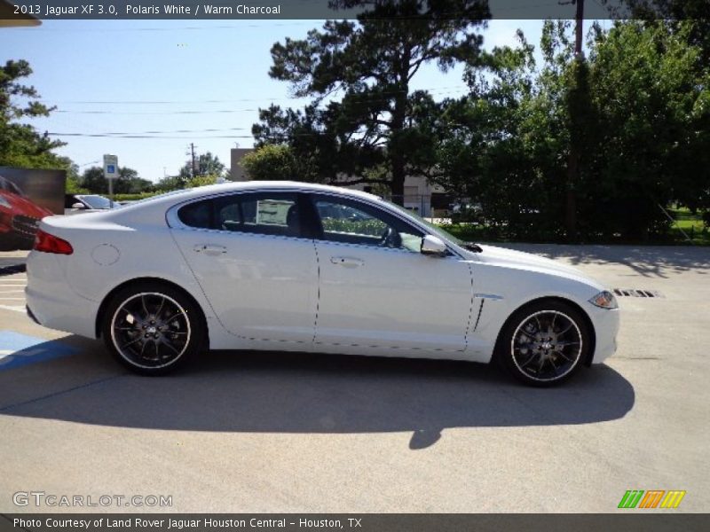 Polaris White / Warm Charcoal 2013 Jaguar XF 3.0