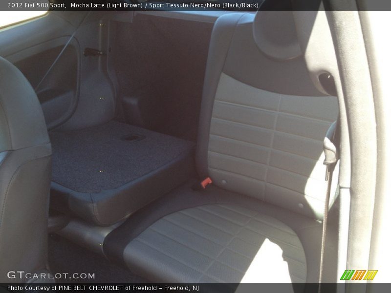 Mocha Latte (Light Brown) / Sport Tessuto Nero/Nero (Black/Black) 2012 Fiat 500 Sport