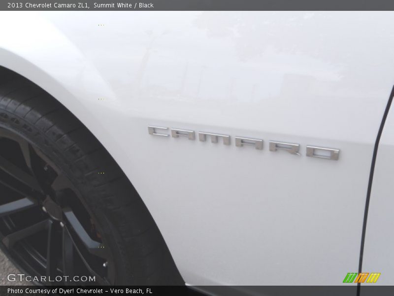 Summit White / Black 2013 Chevrolet Camaro ZL1