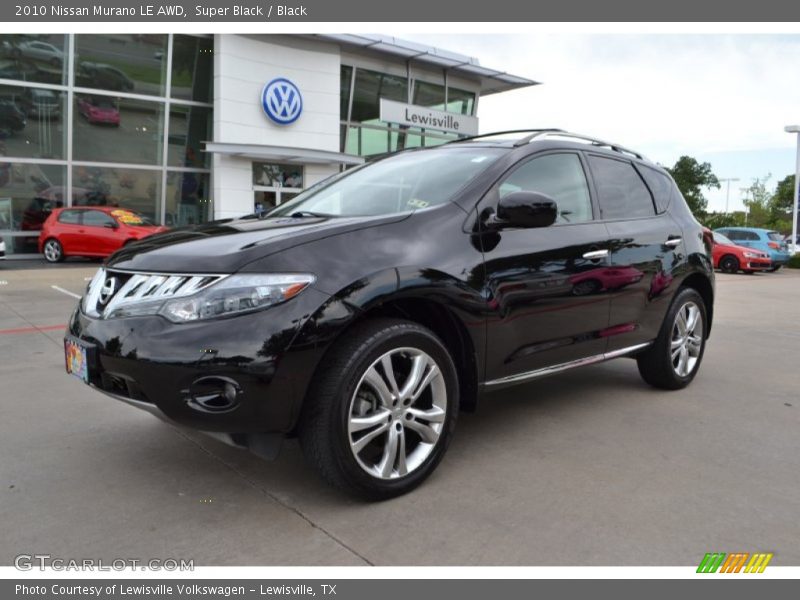 Super Black / Black 2010 Nissan Murano LE AWD