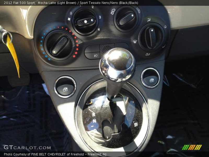 Mocha Latte (Light Brown) / Sport Tessuto Nero/Nero (Black/Black) 2012 Fiat 500 Sport