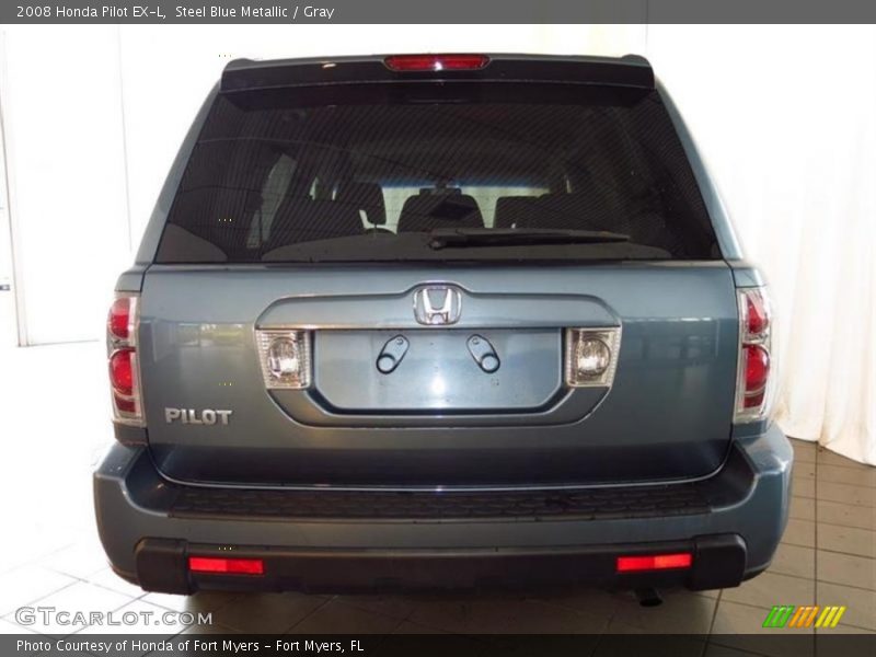 Steel Blue Metallic / Gray 2008 Honda Pilot EX-L