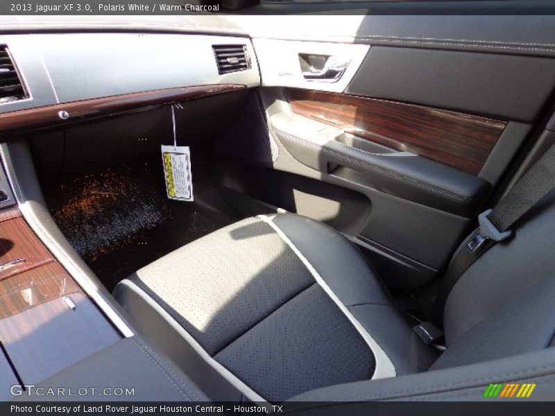 Polaris White / Warm Charcoal 2013 Jaguar XF 3.0