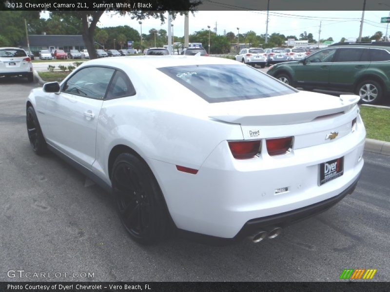 Summit White / Black 2013 Chevrolet Camaro ZL1