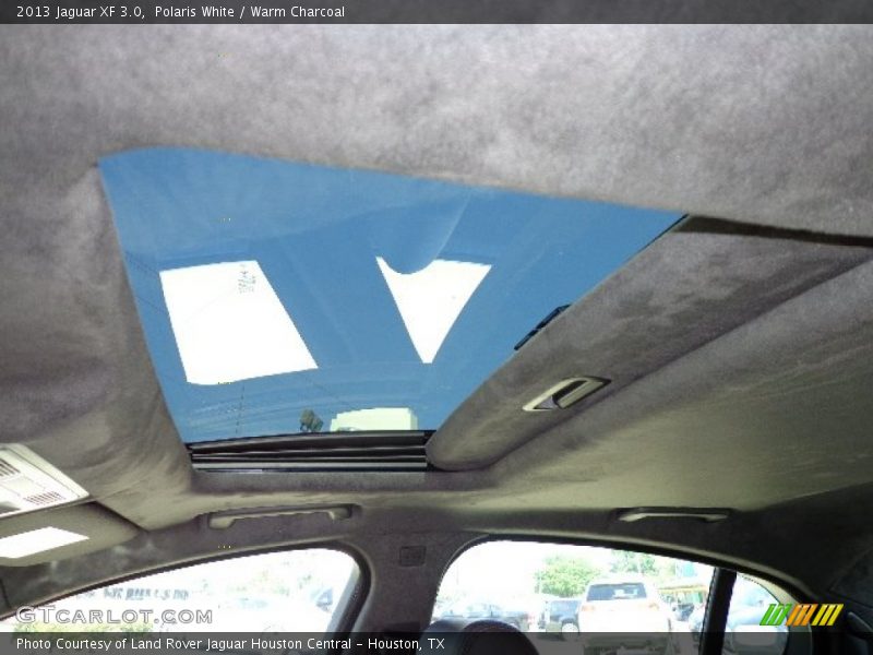 Polaris White / Warm Charcoal 2013 Jaguar XF 3.0