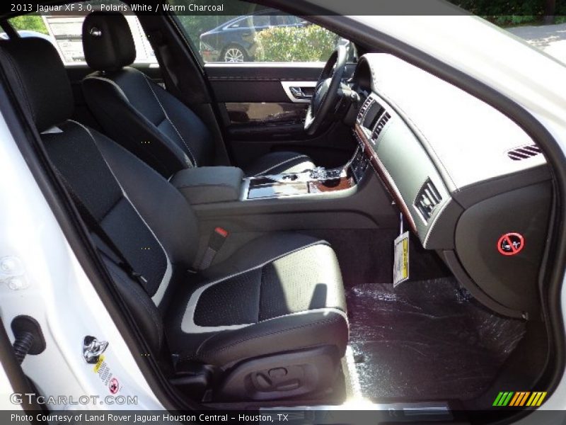 Polaris White / Warm Charcoal 2013 Jaguar XF 3.0