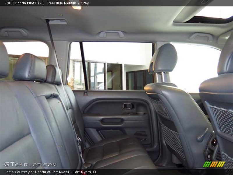 Steel Blue Metallic / Gray 2008 Honda Pilot EX-L