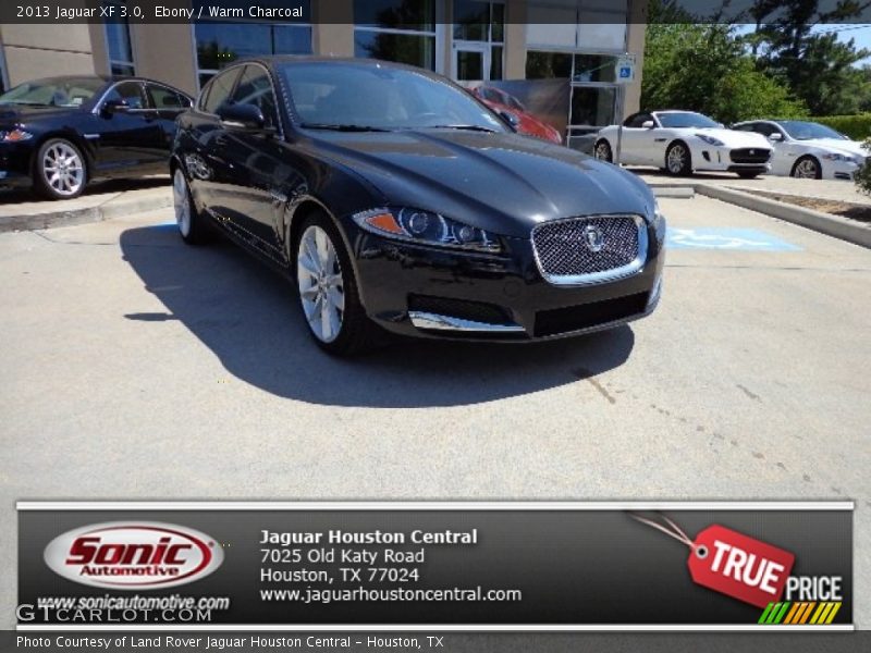 Ebony / Warm Charcoal 2013 Jaguar XF 3.0