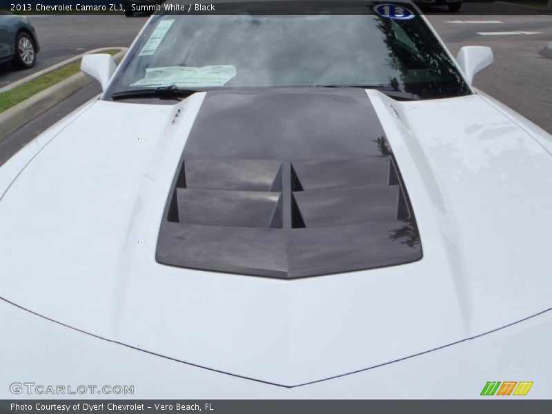 Summit White / Black 2013 Chevrolet Camaro ZL1