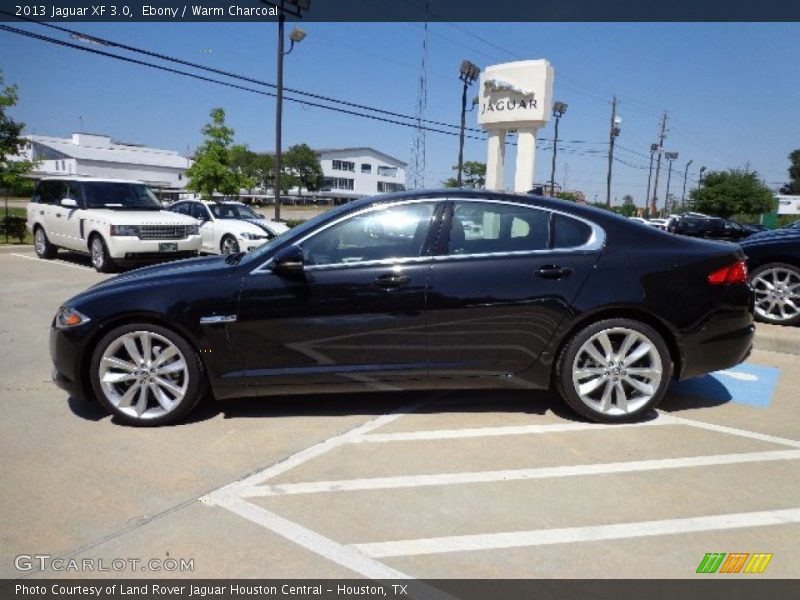 Ebony / Warm Charcoal 2013 Jaguar XF 3.0