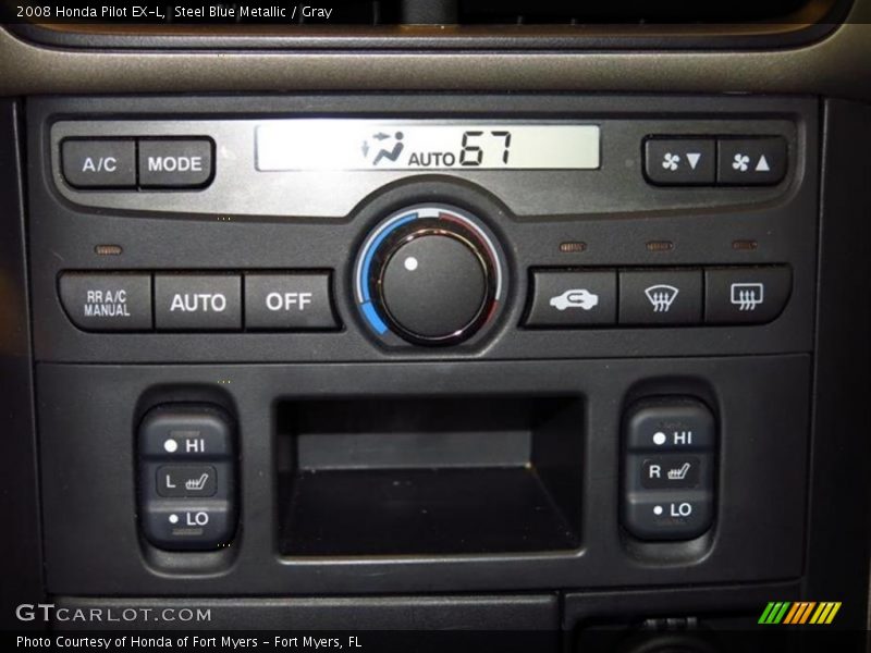 Steel Blue Metallic / Gray 2008 Honda Pilot EX-L