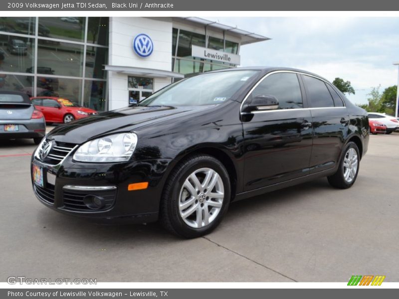 Black Uni / Anthracite 2009 Volkswagen Jetta TDI Sedan