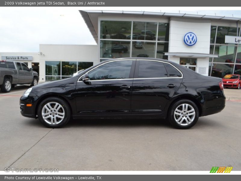 Black Uni / Anthracite 2009 Volkswagen Jetta TDI Sedan