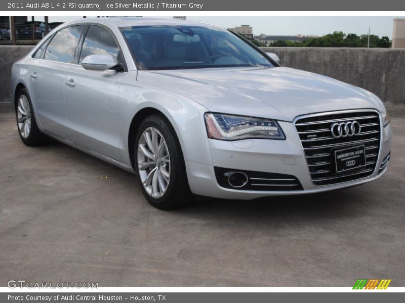 Ice Silver Metallic / Titanium Grey 2011 Audi A8 L 4.2 FSI quattro