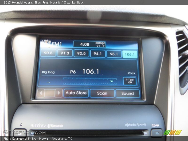 Silver Frost Metallic / Graphite Black 2013 Hyundai Azera