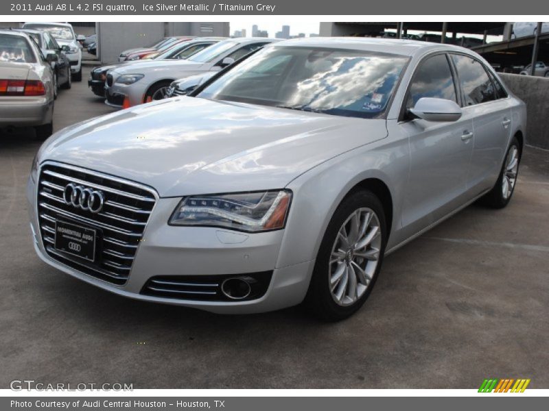 Ice Silver Metallic / Titanium Grey 2011 Audi A8 L 4.2 FSI quattro