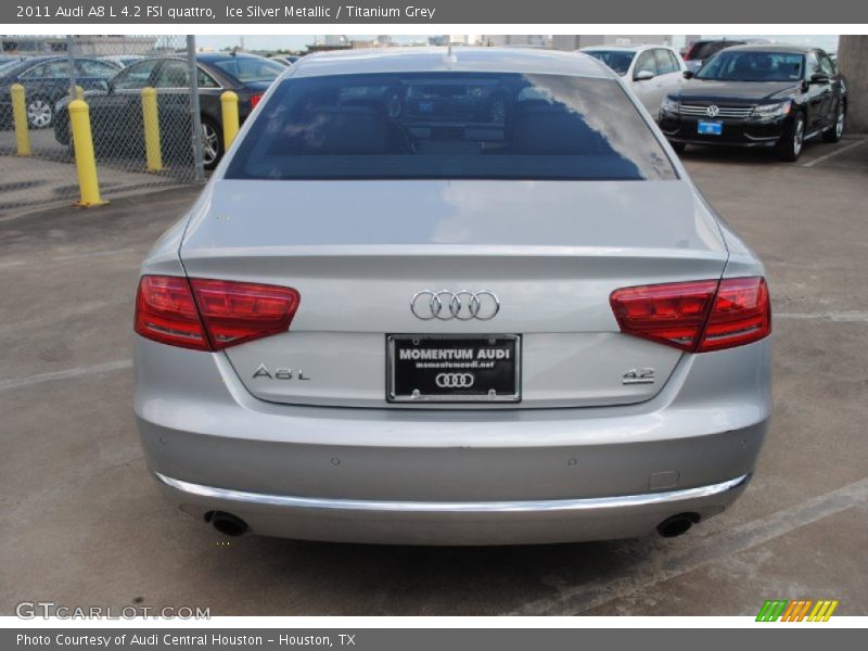 Ice Silver Metallic / Titanium Grey 2011 Audi A8 L 4.2 FSI quattro