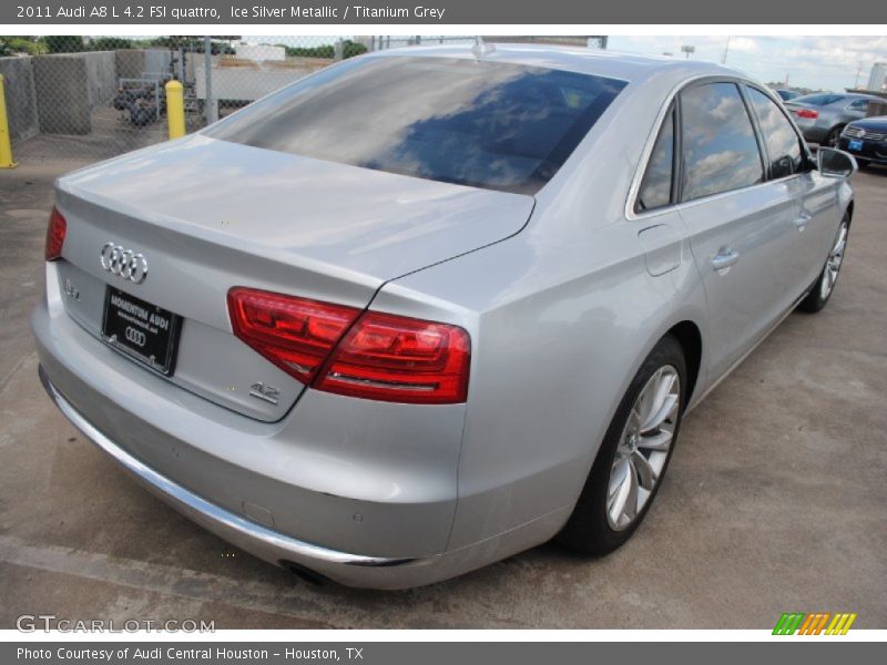 Ice Silver Metallic / Titanium Grey 2011 Audi A8 L 4.2 FSI quattro