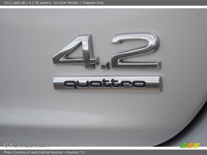 Ice Silver Metallic / Titanium Grey 2011 Audi A8 L 4.2 FSI quattro