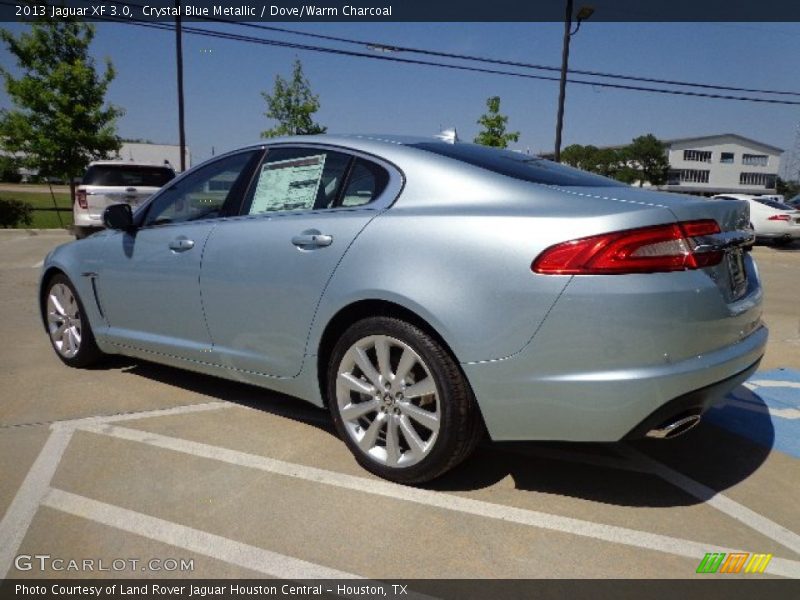 Crystal Blue Metallic / Dove/Warm Charcoal 2013 Jaguar XF 3.0