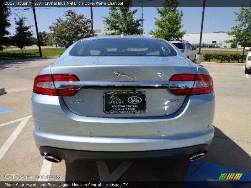 Crystal Blue Metallic / Dove/Warm Charcoal 2013 Jaguar XF 3.0