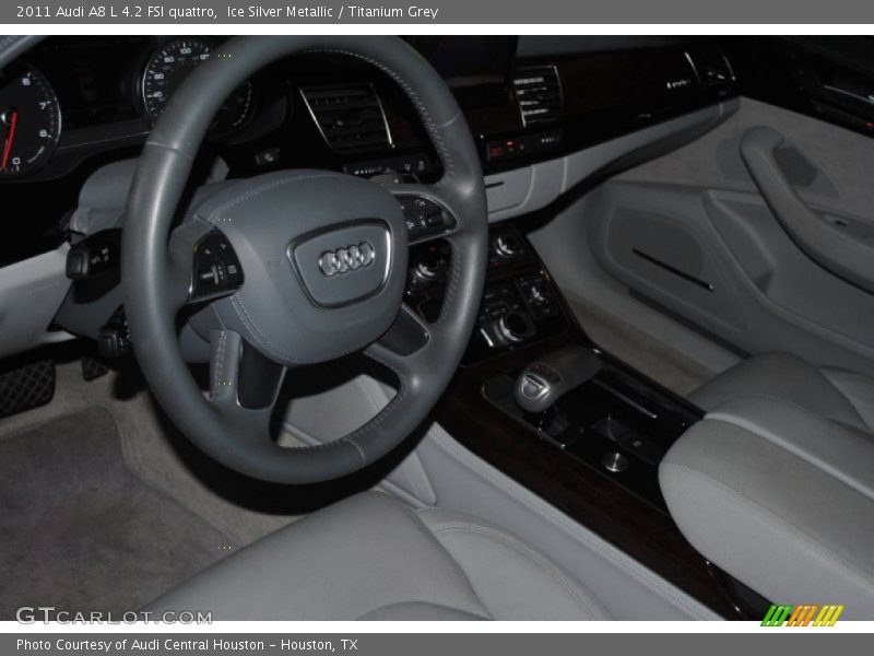 Ice Silver Metallic / Titanium Grey 2011 Audi A8 L 4.2 FSI quattro
