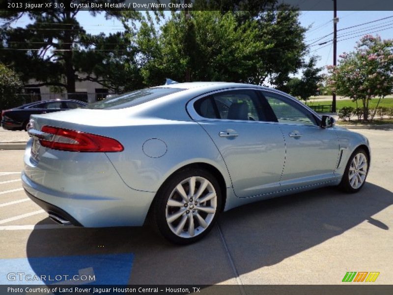 Crystal Blue Metallic / Dove/Warm Charcoal 2013 Jaguar XF 3.0