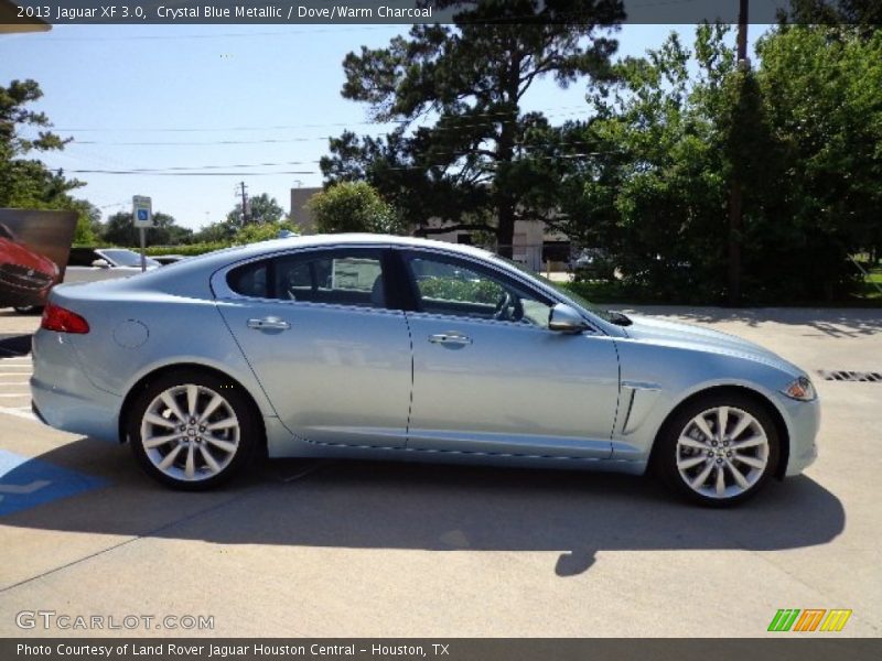 Crystal Blue Metallic / Dove/Warm Charcoal 2013 Jaguar XF 3.0