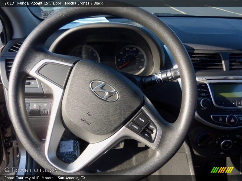 Mocha Bronze / Black 2013 Hyundai Accent GS 5 Door