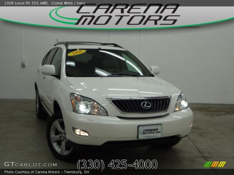 Crystal White / Ivory 2008 Lexus RX 350 AWD