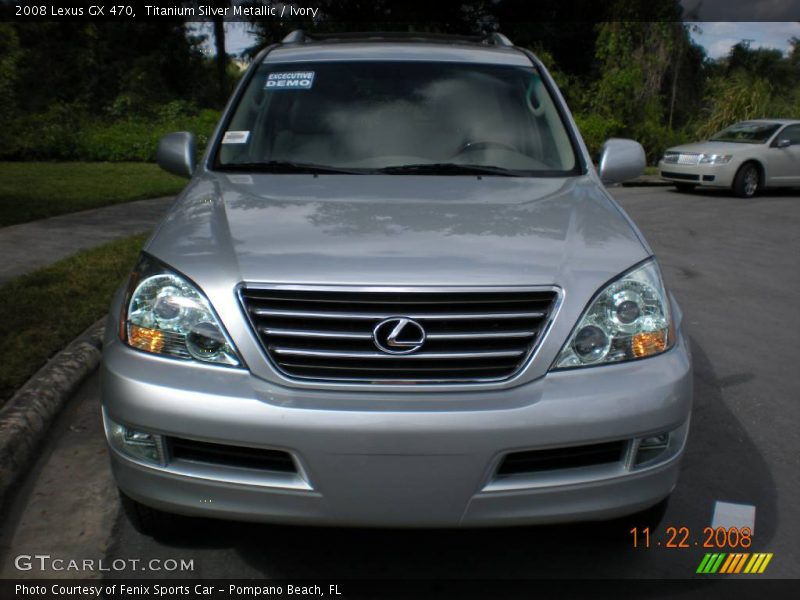 Titanium Silver Metallic / Ivory 2008 Lexus GX 470