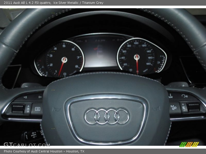 Ice Silver Metallic / Titanium Grey 2011 Audi A8 L 4.2 FSI quattro