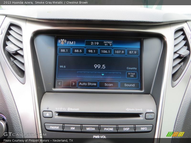 Smoke Gray Metallic / Chestnut Brown 2013 Hyundai Azera