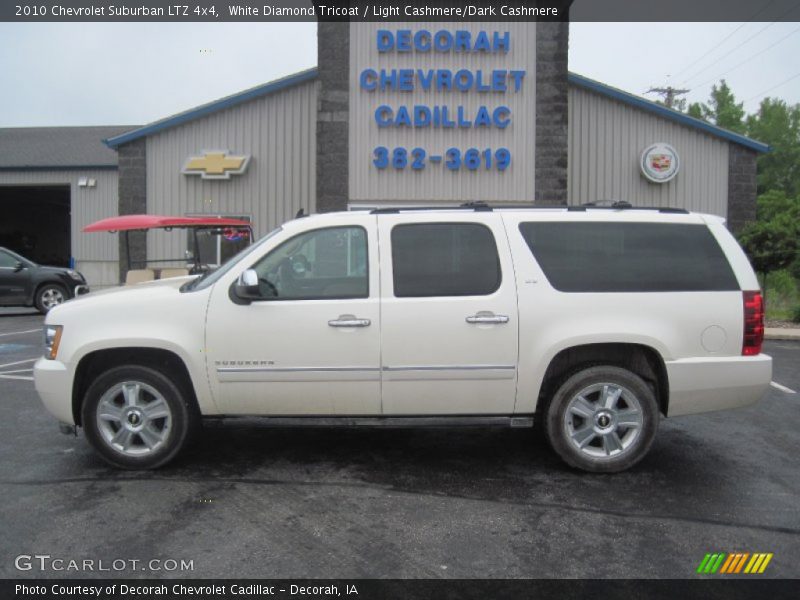 White Diamond Tricoat / Light Cashmere/Dark Cashmere 2010 Chevrolet Suburban LTZ 4x4