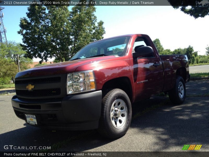 Deep Ruby Metallic / Dark Titanium 2013 Chevrolet Silverado 1500 Work Truck Regular Cab 4x4