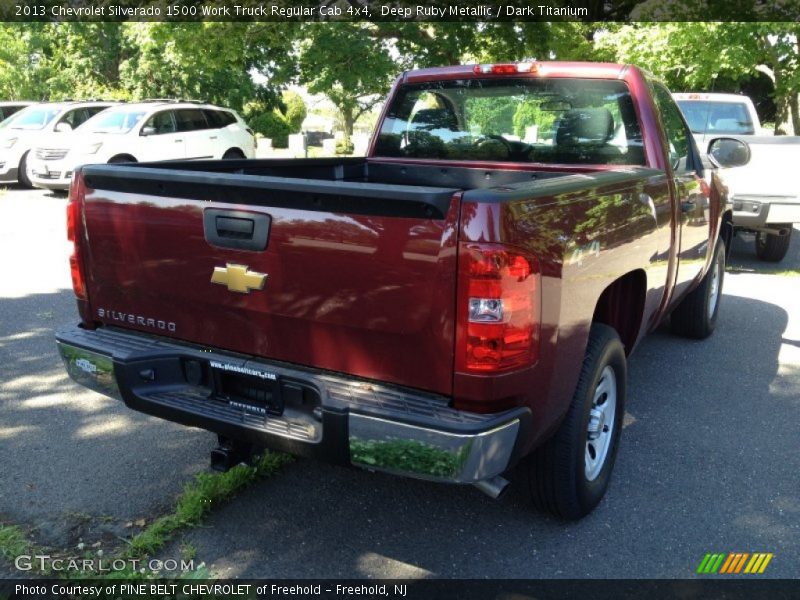Deep Ruby Metallic / Dark Titanium 2013 Chevrolet Silverado 1500 Work Truck Regular Cab 4x4