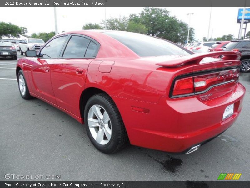 Redline 3-Coat Pearl / Black 2012 Dodge Charger SE