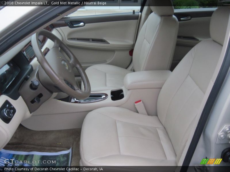 Gold Mist Metallic / Neutral Beige 2008 Chevrolet Impala LT