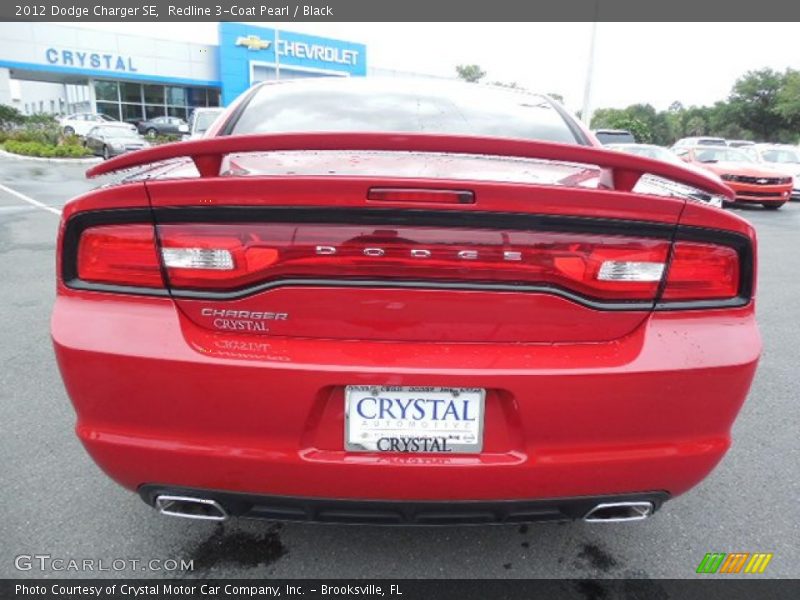 Redline 3-Coat Pearl / Black 2012 Dodge Charger SE