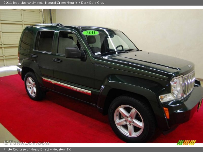 Natural Green Metallic / Dark Slate Gray 2011 Jeep Liberty Limited